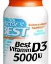 Doctor's Best Vitamin D3 5000iu Soft-gels, 360-Count