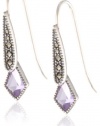 Judith Jack Color Cascade Sterling Silver, Marcasite Deco Drop Earrings