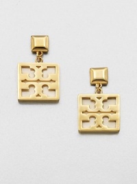 A distinctive, cut-out logo design in 16k goldplate, destined to become a classic. 16k goldplated on brassResin backingDrop, about 1.5Post backImported A distinctive, cut-out logo design in 16k goldplate, destined to become a classic. 16k goldplated on brassResin backingDrop, about 1.5Post backImported