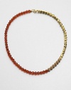 A colorful design with a blend of faceted and decorated beads in an abstract style. Glass and acrylic beadsLength, about 17Lobster clasp closureImported 