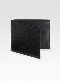 EXCLUSIVELY AT SAKS. Sophisticated with a sporty feel, in a classic leather logo stamped design.One billfold compartmentSix card slots4½ x 3½Made in Italy EXCLUSIVELY AT SAKS. Sophisticated with a sporty feel, in a classic leather logo stamped design.One billfold compartmentSix card slots4½ x 3½Made in Italy