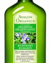 Avalon Organics Rosemary Volumizing Shampoo, 11-Ounce Bottle (Pack of 2)