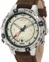 Timex Men's T2N721 Intelligent Quartz Adventure Series Tide Temp Compass Stainless Steel Case Brown Strap Watch