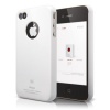 elago S4 Slim Fit Case for AT&T/Verizon iPhone 4 with Logo Protection Film - Snow White