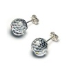 Swarovski Ball Stud Earrings - 5mm Clear Swarovski Crystal Silver Tone Stud Earrings By GemGem Jewelry