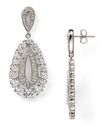 Shape meets sparkle on these silvery drop earrings from Lora Paolo, featuring inset crystals and a delicate teardrop design. This pair perfects elegant evening accessorizing. Shape meets sparkle on these silvery drop earrings from Lora Paolo, featuring inset crystals and a delicate teardrop design. This pair perfects elegant evening accessorizing.
