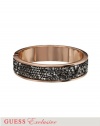 GUESS Rose Gold-Tone Crystal Bangle, ROSE GOLD