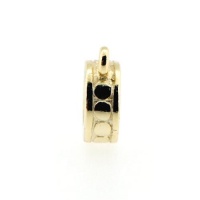 Sterling Silver Pandora compatible Crownea Golden Dots Spacer with Ring fits Pandora Bracelet 250115 Sterling Silver Pandora compatible Crownea Golden Dots Spacer with Ring fits Pandora Bracelet 250115