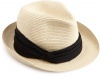 Genie by Eugenia Kim Women's Darcy Paper Braid Fedora Hat, Ivory/Black/Cream, One Size