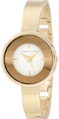 Anne Klein Women's AK/1082WTGB Gold Tone Curved Bangle Watch Anne Klein Women's AK/1082WTGB Gold Tone Curved Bangle Watch