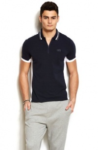 Armani Exchange Mens Mesh Stripe Polo Armani Exchange Mens Mesh Stripe Polo