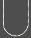 Channel a timeless look of sophistication and elegance. Necklace by Belle de Mer features AA Akoya cultured pearls (6-1/2-7 mm) set in 14k gold. Approximate length: 22 inches.