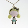 DaisyJewel Harajuku Lovers - Inspired by Gwen Stefani - L.A.M.B. - Love Angel Music Baby - G Blonde Gwen Character Pendant Necklace on 28 Bronze Chain - Ships Within 1 Business Day from in the US