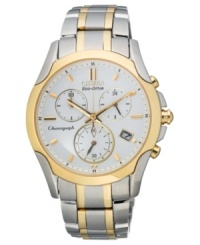 Hit the ground running with this precise Sport Chronograph watch from Citizen, a Macy's exclusive. Powered by Eco-Drive, harnessing natural and artificial light, never needing a battery. Hit the ground running with this precise Sport Chronograph watch from Citizen, a Macy's exclusive. Powered by Eco-Drive, harnessing natural and artificial light, never needing a battery.