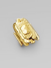 An organic style with layered 18k gold pieces. 18k goldWidth, about 1¼Imported An organic style with layered 18k gold pieces. 18k goldWidth, about 1¼Imported