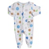 Absorba Newborn Boys (0-9 months) 1 piece polka dot blue layette sleeper set