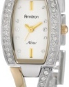 Armitron NOW Women's 753856SVTT Swarovski Crystal Two-Tone Bangle Watch