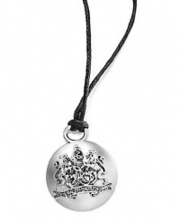 Ralph Lauren Necklace, Silver-Tone Crest Pendant