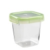 OXO Good Grips LockTop Containers make storing your food as easy as pie. Inner locking tabs and a silicone ring create leak proof, airtight lids that snap on easily. Durable, BPA-free Tritan bodies resist warping and staining, and are crystal clear to reveal contents inside. Containers stack neatly without toppling, to optimize space in the refrigerator or freezer.