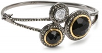 Judith Jack Midnight Sterling Silver-Gold Plate Multi-Stone Bangle Bracelet Judith Jack Midnight Sterling Silver-Gold Plate Multi-Stone Bangle Bracelet