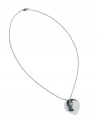 Bring a splash of summer with you year round. Breil's pretty shell pendant highlights a white natural pearl accent set in polished stainless steel. Approximate length: 17 inches. Approximate drop: 1 inch.