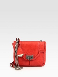 Vibrant colorblock leather crafted in a structured, turnlock-flap carryall.Chain and leather shoulder strap, 11 dropTurnlock closureOne inside zip pocketThree inside open pocketsCotton lining12¼W X 8H X 2DImported Vibrant colorblock leather crafted in a structured, turnlock-flap carryall.Chain and leather shoulder strap, 11 dropTurnlock closureOne inside zip pocketThree inside open pocketsCotton lining12¼W X 8H X 2DImported
