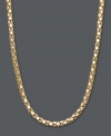 A simple chain adds a look of ultimate luxury. This intricate 14k gold chain features a diamond-cut popcorn design. Approximate length: 20 inches.