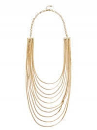 GUESS Gold-Tone Multi-Strand Chain Necklace GUESS Gold-Tone Multi-Strand Chain Necklace