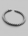 Large box chain bracelet in sterling silver with signature DY lobster claw clasp.8¾ long