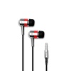 Hi-Fi Noise-Reducing Ear Buds For Kindle Fire, iPad, iPad 2, iPad3 and Touchscreen Tablets (Silver, Red)