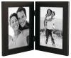 Linear Black Picture Frame 5x7 Double Vertical