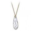 Swarovski Mini Pure Pendant, Gold Plated with Drop-Shaped Clear Crystal