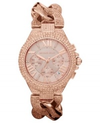 Michael Kors MK3196 Reese Rose Glitz Chain Link Bracelet Watch Michael Kors MK3196 Reese Rose Glitz Chain Link Bracelet Watch