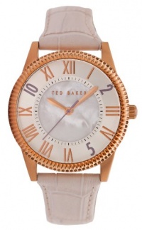 Ted Baker Women's TE2086 Quality Time Round Rose Gold Stone Bezel Watch Ted Baker Women's TE2086 Quality Time Round Rose Gold Stone Bezel Watch