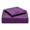 Perry Ellis Microfiber Sheet Set, Plum, Twin