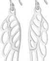 Sterling Silver Angel Wing Drop Earrings