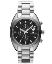 Set aside some time for a style upgrade with this classic timepiece from Emporio Armani. Set aside some time for a style upgrade with this classic timepiece from Emporio Armani.
