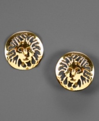 You'll love these unique AK Anne Klein earrings that shine in bright goldtone mixed metal with a subtle jungle theme. You'll love these unique AK Anne Klein earrings that shine in bright goldtone mixed metal with a subtle jungle theme.