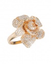 Effy Jewlery Jardin Pave Rose Diamond Ring in Rose Gold, 1.12 TCW Ring size 7