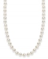 Totally refined. This sophisticated strand highlights cultured freshwater pearls (7-8 mm) with a sterling silver clasp. Approximate length: 18 inches.
