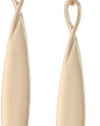 Kenneth Cole New York Metal Boost Gold Long Twist Teardrop Earrings