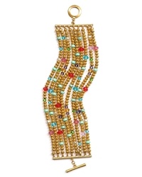 Take your jewel box on vacation with Lauren Ralph Lauren's layered beaded bracelet. With tropical tones and textures, these strands dress up beach-bound favorites. Take your jewel box on vacation with Lauren Ralph Lauren's layered beaded bracelet. With tropical tones and textures, these strands dress up beach-bound favorites.