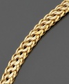 Slip into soothing style with this beautiful braided bracelet crafted in 14k gold. Approximate length: 7-1/2 inches.