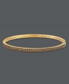 Sumptuous sparkle. Rich, chocolate-colored diamonds (1 ct. t.w.) decorate Le Vian's slim and exquisite bangle. Crafted in 14k gold. Approximate length: 7-1/2 inches.