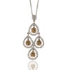 Le Vian Couture Chocolate Diamond Chandelier Pendant 18K White Gold Featuring 1.32 Carats Chocolate Diamonds and 0.52 Carat White Diamonds on an 18 Inch Chain