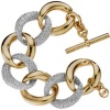 MICHAEL Michael Kors Pave Chain Link Bracelet, Golden & Crystal with Logo Charm