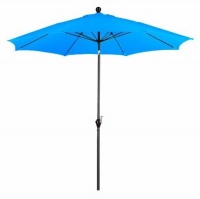 California Umbrella 9-Feet Polyester Wind Resistance Fiberglass Market Push Button Tilt Umbrella, Pacific Blue California Umbrella 9-Feet Polyester Wind Resistance Fiberglass Market Push Button Tilt Umbrella, Pacific Blue