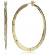 Kenneth Cole New York Hammered Gold-Tone Hoop Earrings