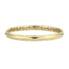 Delatori 18kt Yellow Gold Plated Plain Thin Pompeii Bangle