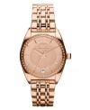 Graced with rosy warmth, this Emporio Armani watch lends an air of confidence to the wearer.